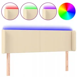 zaglowek-do-lozka-z-led-kremowy-147x16x78-88-cm-tkanina