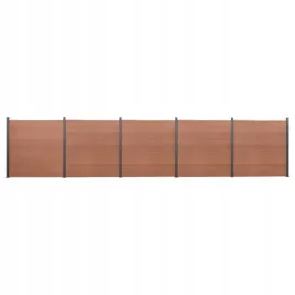 zestaw-paneli-ogrodzeniowych-brazowy-872x186-cm