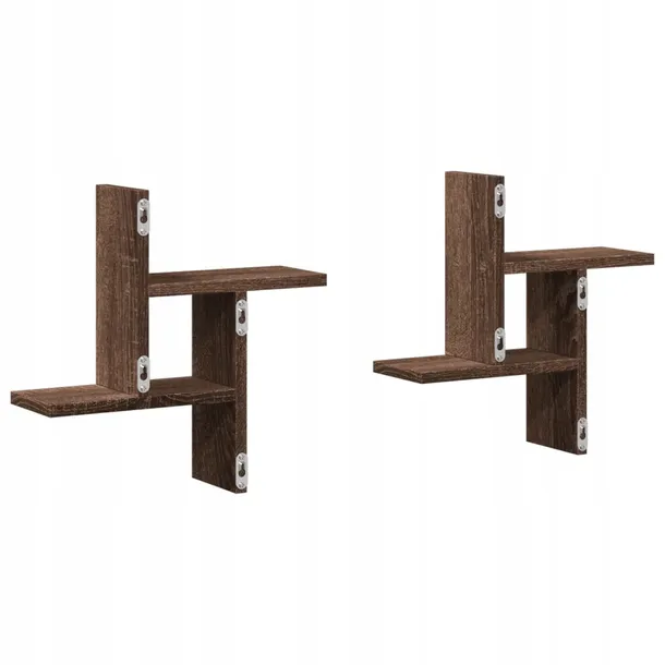 polki-scienne-2-szt-brazowy-dab-38x12x38-glebokosc-mebla-1-cm