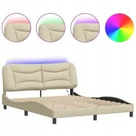 rama-lozka-z-led-bez-materaca-kremowa-160x200-cm-tkanina