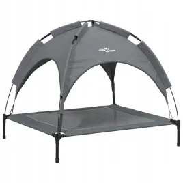 legowisko-dla-psa-z-baldachimem-antracytowe-tka