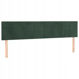 zaglowki-do-lozka-2-szt-ciemnozielone-90x5x78-88cm-aksamit