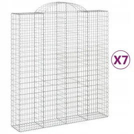 kosze-gabionowe-7-szt-200x50x220-240-cm-galwanizowane-zelazo