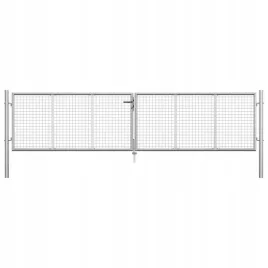 brama-ogrodowa-galwanizowana-stal-415x125-cm-srebrna