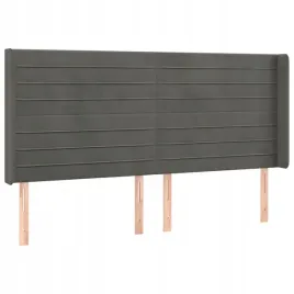 zaglowek-do-lozka-z-led-ciemnoszary-163x16x