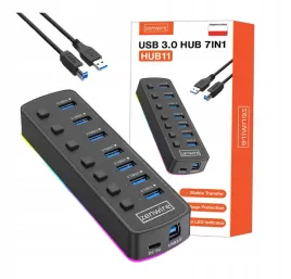 hub-7x-usb-3-0-aktywny-7w1-rozgaleznik-portow-rozdzielacz-usb-c-rgb-led-5gb