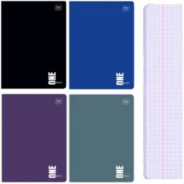 zeszyt-szkolny-a5-w-kratke-60-kartek-70g-one-color-interdruk-4-sztuki