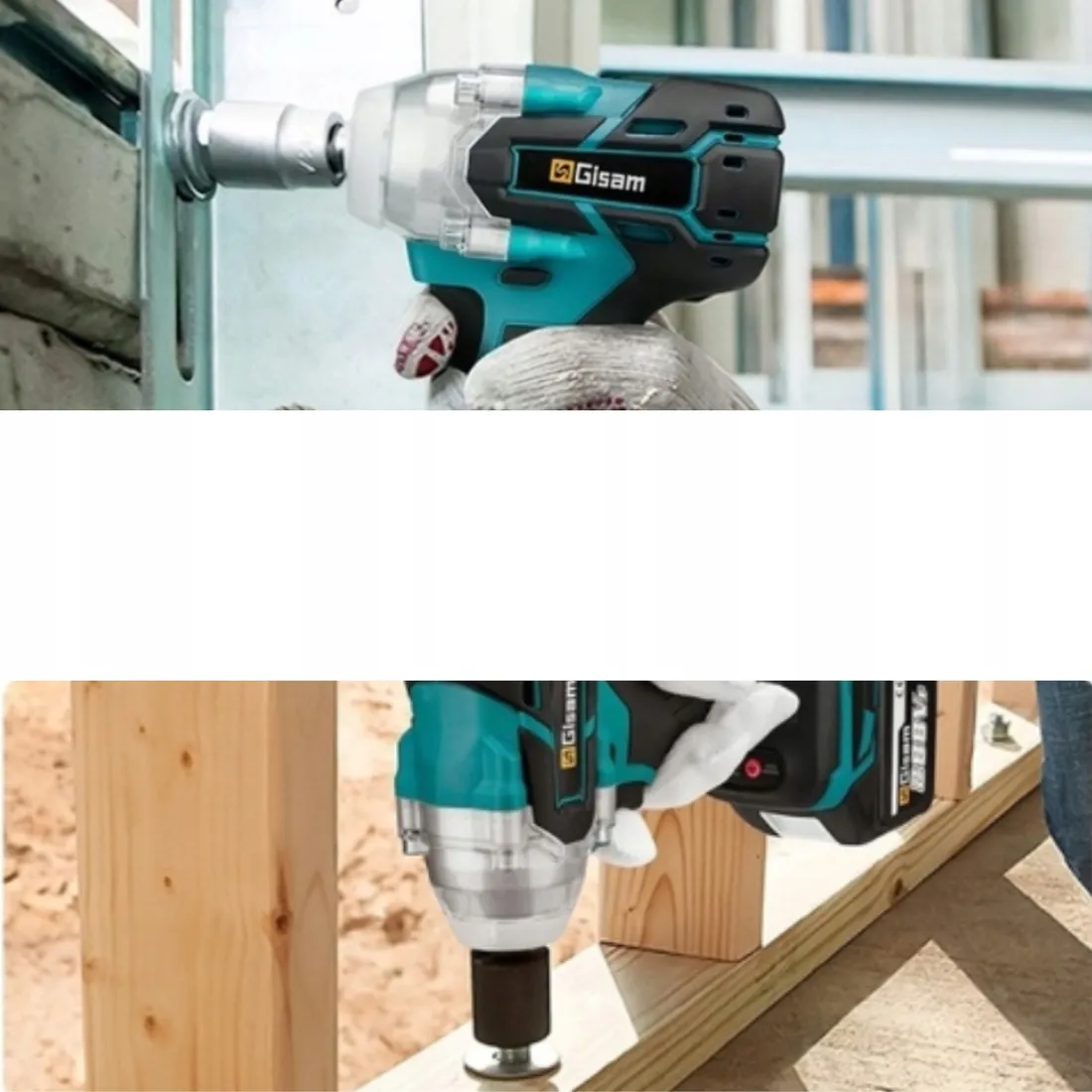 Bezszczotkowy klucz udarowy GISAM akumulatorowy 1/2