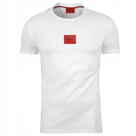 biala-koszulka-meska-t-shirt-hugo-xxl