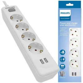 listwa-zasilajaca-philips-rozgaleziacz-4-gniazda-2x-usb-24a-przewod-2m