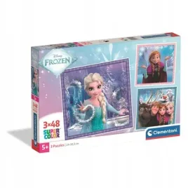 puzzle-3x48-super-kolor-frozen-25021-clementoni