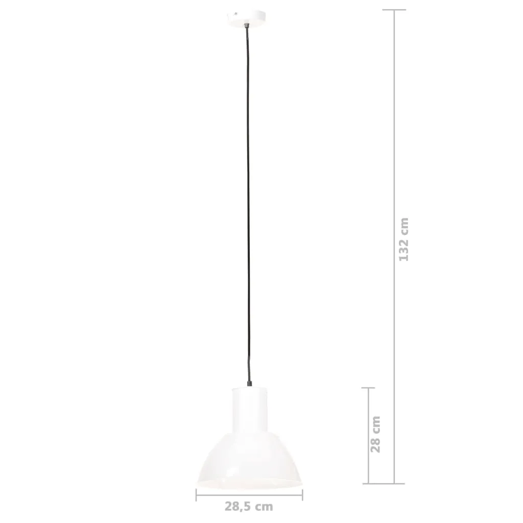 lampa-wiszaca-25-w-biala-okragla-285-cm-e27-stan-nowy