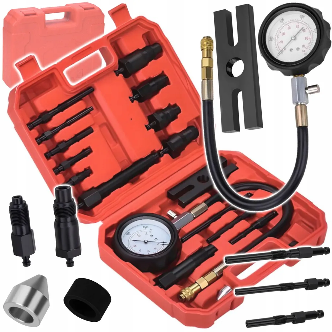 10.5cmテストＳとＦ TESTER MIERNIK CIŚNIENIA SPRĘŻANIA - KOMPRESJI - DIESEL 0-70