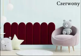 panel-tapicerowany-dla-dzieci-plotek-zaokraglony-60x20-cm-czerwony-kkp