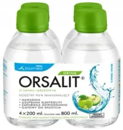orsalit-drink-elektrolity-smak-jablkowy-4-x-200-ml