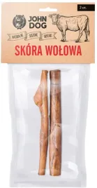 skora-wolowa-suszony-gryzak-dla-psa-przysmak-smaczki-john-dog-2-sztuki