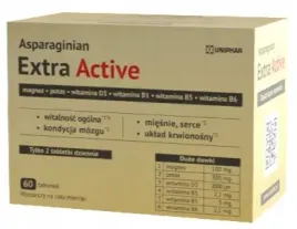asparaginian-extra-active-magnez-potas-witamina-b-d-uniphar-60-tabletek