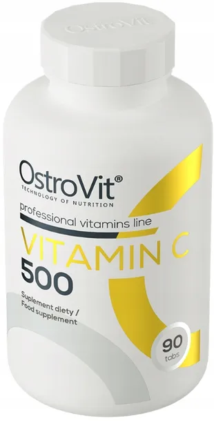 ostrovit-vitamin-c-500-witamina-c-kwas-l-askorbinowy-90-tabletek-dzialanie-odzywcze