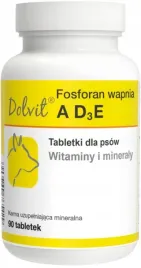 dolvit-fosforan-wapnia-witaminy-mineraly-a-d3-e-tabletki-dla-psa-90-tab