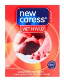 prezerwatywy-new-caress-wet-n-wild-nawilzane-3-szt