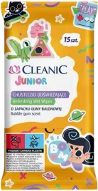 cleanic-junior-chusteczki-odswiezajace-dla-dzieci-zapach-guma-balonowa-15sz