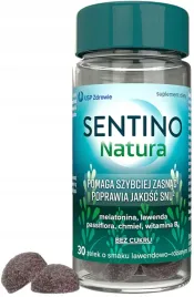 sentino-natura-zelki-na-sen-melatonina-chmiel-witamina-b6-bez-cukru-30-szt