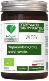 be-organic-skrzyp-pokrzywa-bio-400-mg-wlosy-paznokcie-100-tabletek