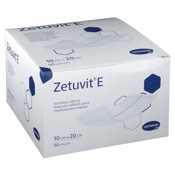 ﻿HARTMANN - Zetuvit E 10x20cm, 50szt. - niejałowy