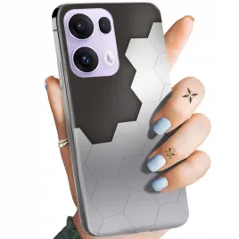 etui-do-oppo-reno13-pro-5g-wzory-szare-metallic-grey-obudowa-pokrowiec-case