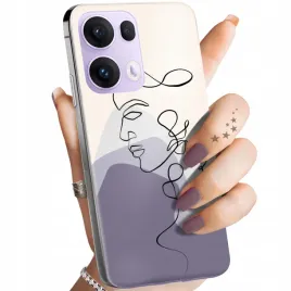 etui-do-oppo-reno13-pro-5g-wzory-continuous-line-art-kreska-linie-obudowa