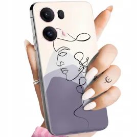 etui-do-oppo-reno13-wzory-continuous-line-art-kreska-linie-obudowa-case