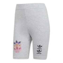 spodenki-damskie-adidas-dopasowane-kolarki-szare-bawelniane