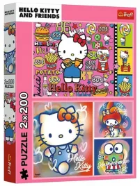puzzle-2x200-hello-kitty-i-przyjaciele-trefl