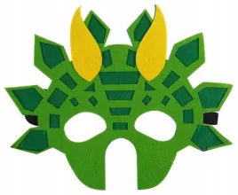 maska-filcowa-zwierzatka-dinozaur