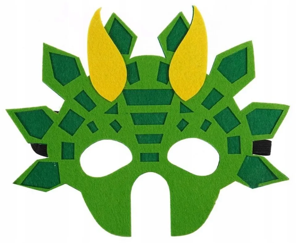 maska-filcowa-zwierzatka-dinozaur