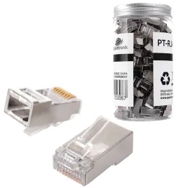 wtyk-rj45-przelotowy-kat5e-ftp-pt-rj455ft-0-100szt