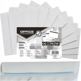 koperta-c6-samoklejaca-office-products-biala-hk-114x162-mm-10-sztuk