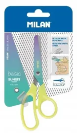 nozyczki-szkolne-basic-sunset-zolte-milan