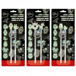 olowki-z-figurka-swiecaca-w-ciemnosci-kidea-2szt
