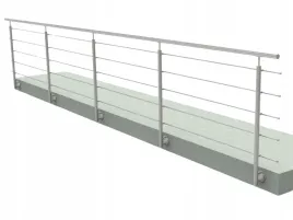 balustrada-nierdzewna-6m-wypelnienie-poziome-mocowanie-boczne-6000mm-satyna