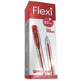 dlugopis-zelowy-wklad-07mm-flexi-czerwony-komplet-10szt-zestaw