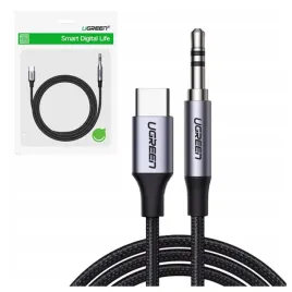 ugreen-kabel-audio-aux-35-mm-mini-jack-do-usb-c-telefon-tablet-1m-czarny