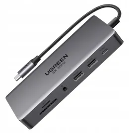ugreen-hub-usb-c-4x-usb-2x-hdmi-displayport-rj45-sd-tf-aux-pd-100w-do-pc-8k