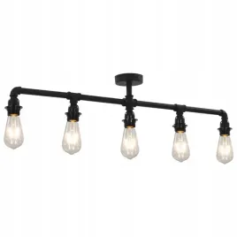 lampa-sufitowa-czarna-5-zarowek-e27