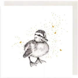 karnet-zlocony-kwadrat-cl3808bl-kaczatko