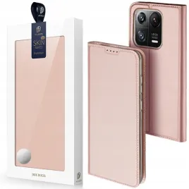 dux-ducis-skin-pro-etui-do-xiaomi-13-pro-pokrowiec-z-klapka-portfel-rozowe