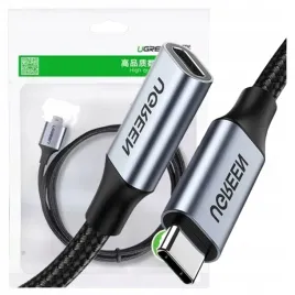 ugreen-kabel-usb-c-przedluzka-do-laptop-telefon-4k-100w-3-1-gen2-1m-czarny