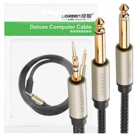 ugreen-kabel-audio-trs-3-5-mm-do-2x-ts-1m-do-wzmacniacza-muzycznego