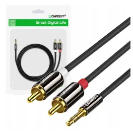ugreen-kabel-przewod-35mm-jack-do-2rca-cinch-do-wzmacniacz-kino-domowe-3m