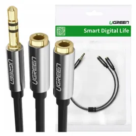ugreen-kabel-audio-minijack-3-5-mm-meski-do-2x-minijack-3-5-mm-zenski-audio